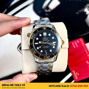 Đồng hồ  Omega Seamaster Diver 300M demi yellow gold fake 