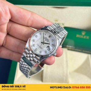 Đồng hồ  Rolex Datejust mặt khảm trai 36mm fake 1:1