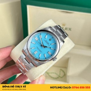 Đồng hồ  Rolex Oyster Perpetual 124300 mặt xanh tiffany rep 1:1