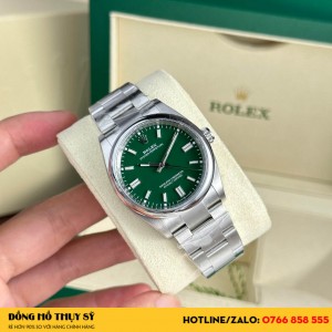 Đồng hồ Rolex Oyster Perpetual 126000 36mm green dial replica