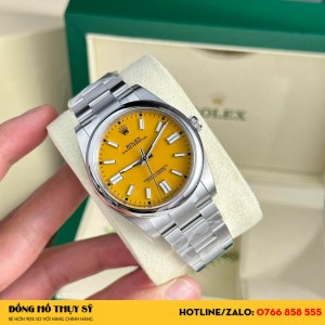 Đồng hồ  Rolex Oyster Perpetual yellow dial fake 