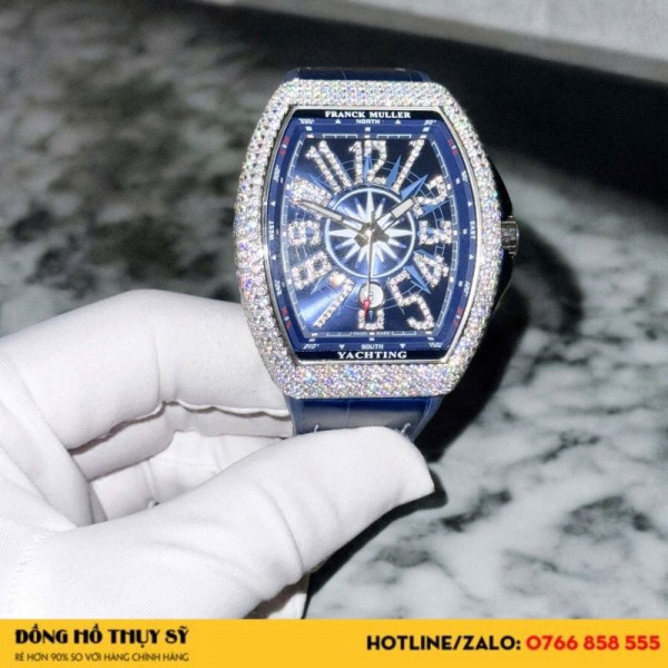 Đồng hồ Franck Muller độ full kim cương moissanite