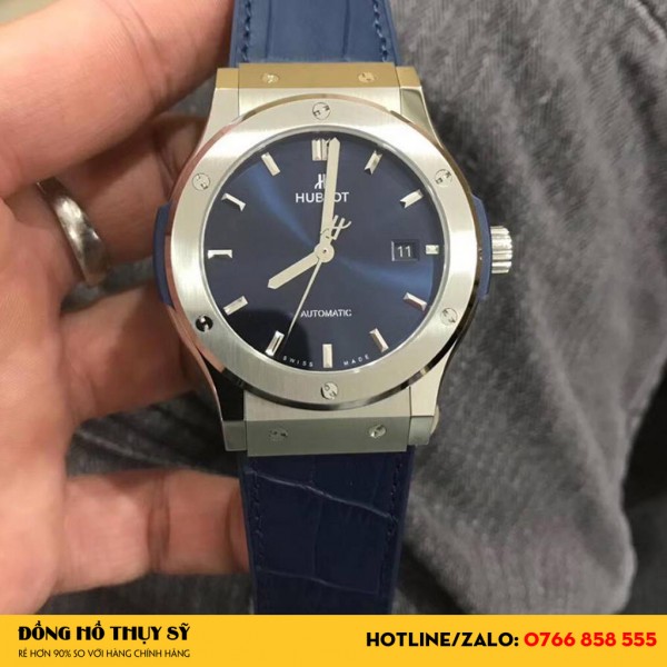 Đồng Hồ Hublot Fake 1-1 Classic Fusion Blue Titanium 