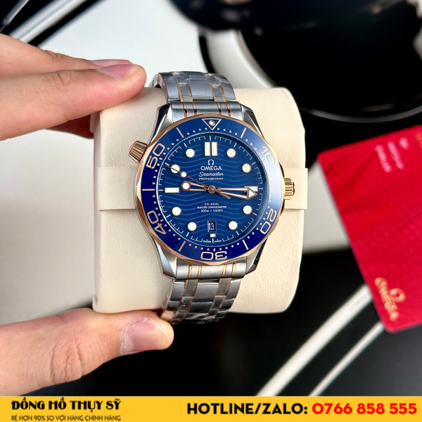 Đồng hồ  Omega Seamaster Diver 300M blue dial fake 