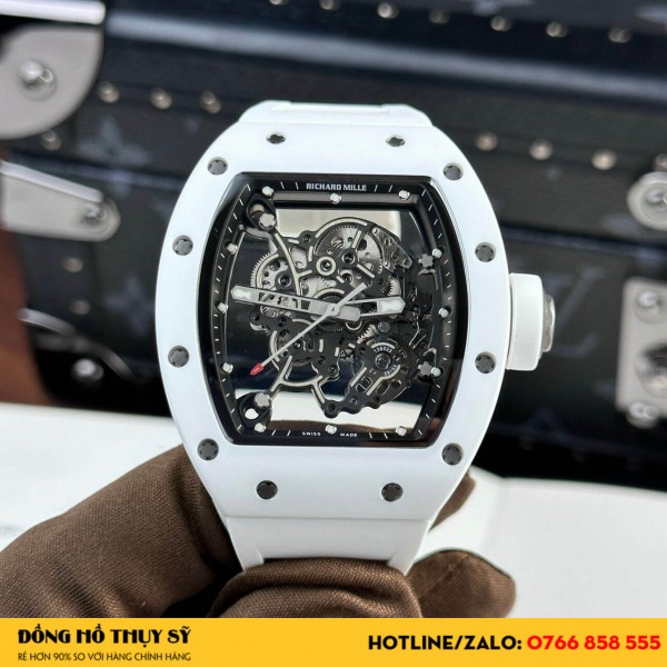 Đồng hồ  Richard Mille RM055 Bubba Watson white ceramic 