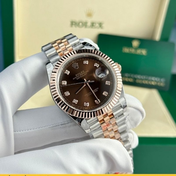 Đồng hồ Rolex Datejust 126331 demi bọc vàng 18k