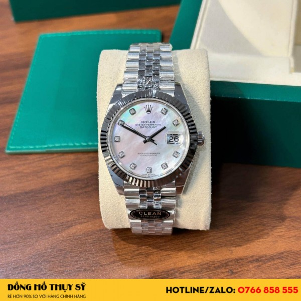 Đồng hồ rolex datejust 41 mặt vân nhà máy clean