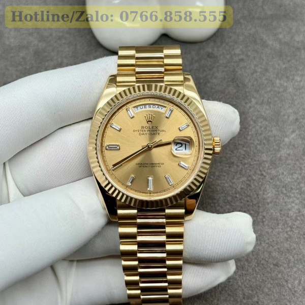 Đồng hồ rolex day-date 228238 chế tác vàng 18k