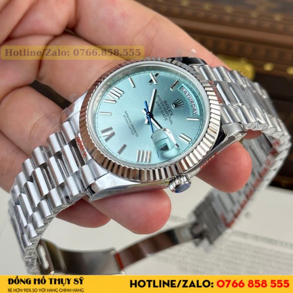 Rolex Day-Date 40mm ice blue dial 185g replica 