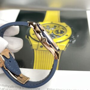 Đồng Hồ Hublot Classic Fusion King Gold Viền Kim Cương Moissanite Size 38mm Like Auth