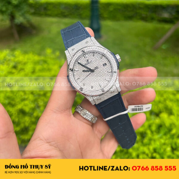 Đồng Hồ Hublot Fusion Rep 11 42mm Full Moissanite