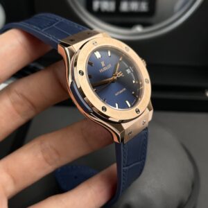 Đồng Hồ Hublot Classic Fusion King Gold Mặt Số Blue Size 38mm Replica