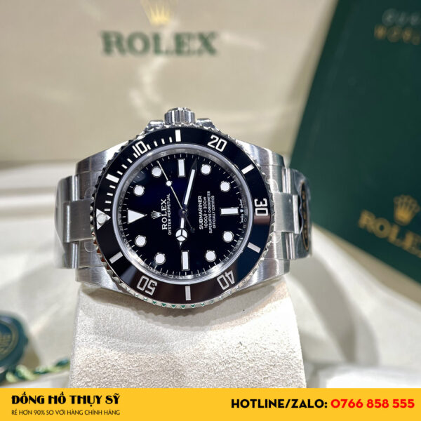 Đồng Hồ Rolex Fake 1:1 Submariner 124060LV Mặt Số Đen 41
