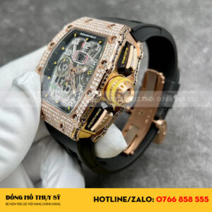 Richard mille RM11-03 chế tác vàng đúc kim cương thiên nhiên