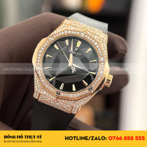 Đồng hồ hublot orlinski rep 11 full moissanite hong kong