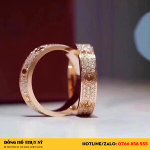 Nhẫn Cartie Love Vàng 18K Kim Cương Thiên Nhiên