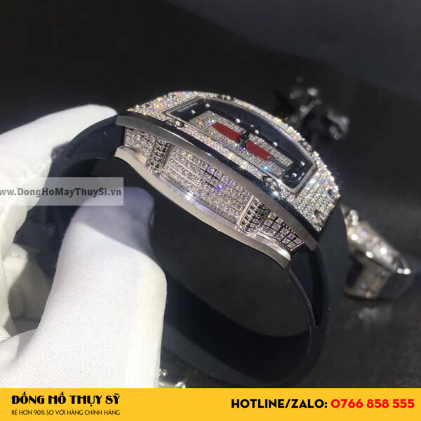 Richard Mille RM007 Chế Tác Vàng Nguyên Khối 18k Kim Cương Thiên Nhiên