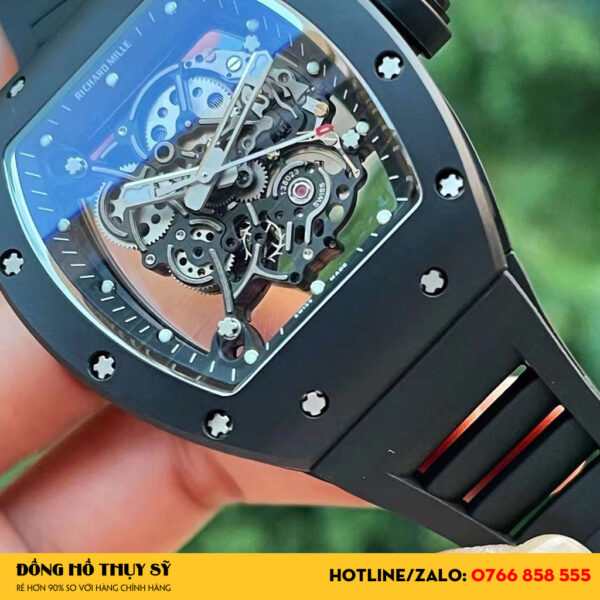 Đồng Hồ Richard Mille Like Auth RM055 Carbon All Black 44mm