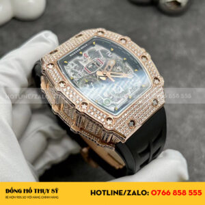 Richard mille RM11-03 chế tác vàng đúc kim cương thiên nhiên