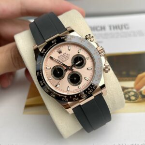 Đồng Hồ Rolex Cosmograph Daytona 116515LN Mặt Số Hồng Siêu Cấp