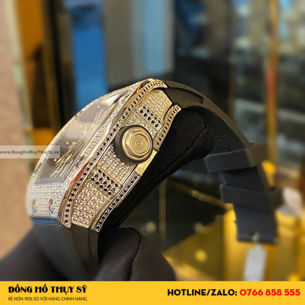 Richard Mille RM010 White DIAMOND FAKE 1-1 CAO CẤP