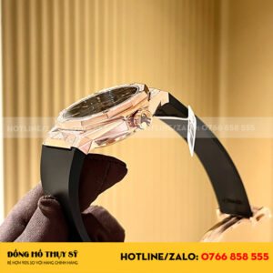Đồng Hồ Hublot Rep 11 Orlinski King Gold Demi Moissanite
