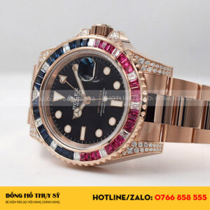 Rolex GMT-Master II 126755 Bọc Vàng 18k - Kim Moissanite