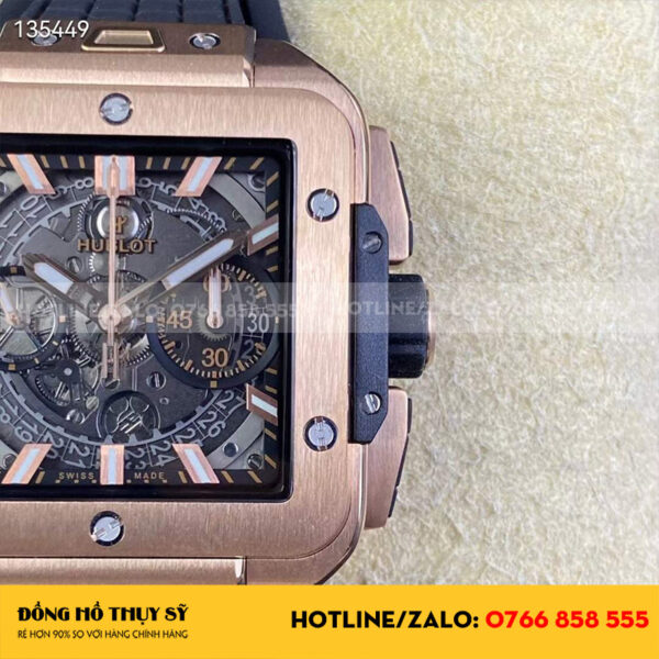 Hublot square bang unico king gold ceramic replica