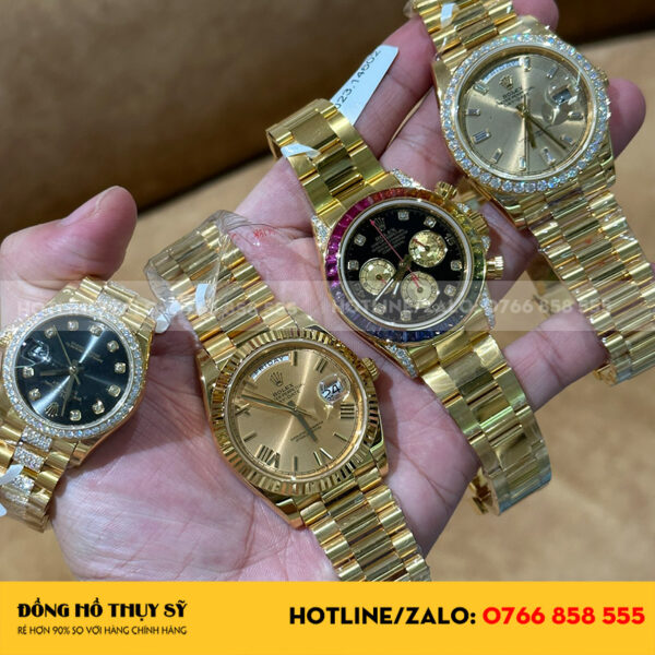 Đồng hồ rolex rep 11 bọc vàng