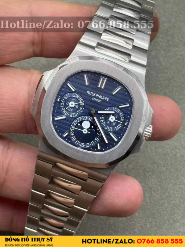 Đồng hồ patek philippe naitilus perpetual calendar 5740 chế tác vàng trắng  18k