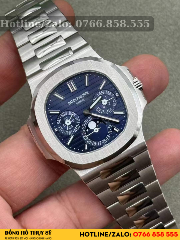 Đồng hồ patek philippe naitilus perpetual calendar 5740 chế tác vàng trắng  18k