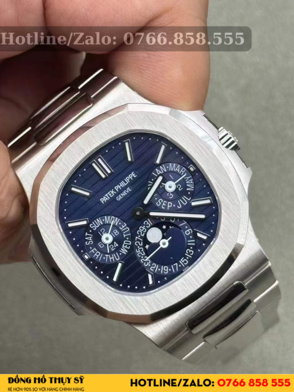 Đồng hồ patek philippe naitilus perpetual calendar 5740 chế tác vàng trắng  18k