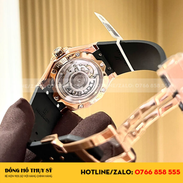 Đồng Hồ Hublot Rep 11 Orlinski King Gold Demi Moissanite