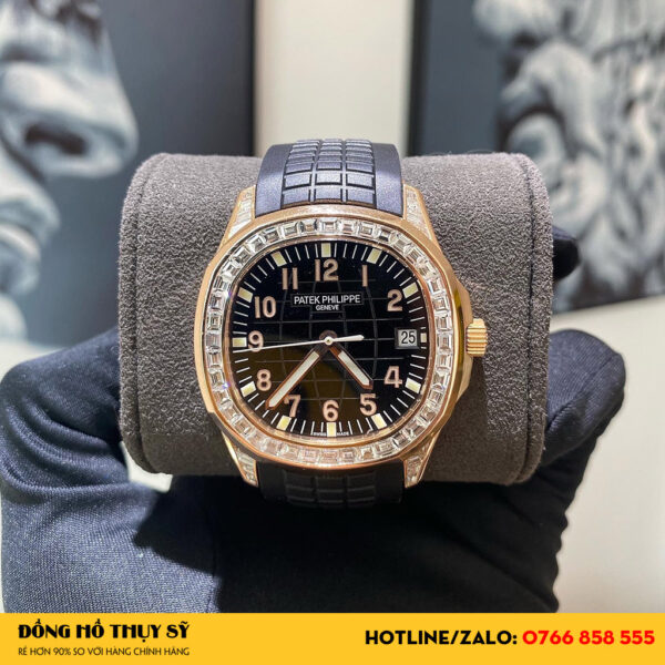 Patek Philippe Aquanaut 5167/300R-010 Vàng Hồng 18k Kim Cương Ống