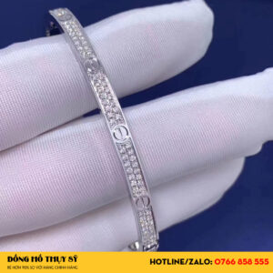 Vòng Cổ Cartie Love Vàng Trắng 18K 2 Hàng Kim