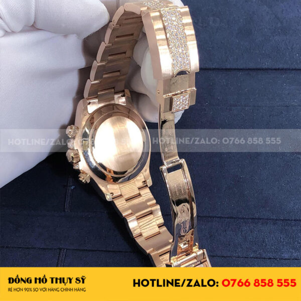Rolex cosmograph daytona 116595Rbow chế tác vàng 18k full diamond