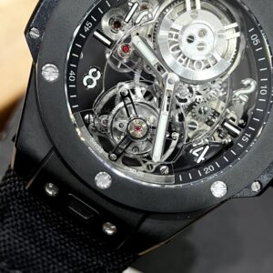 Đồng Hồ Hublot Big Bang Tourbilon Black Magic Super Fake