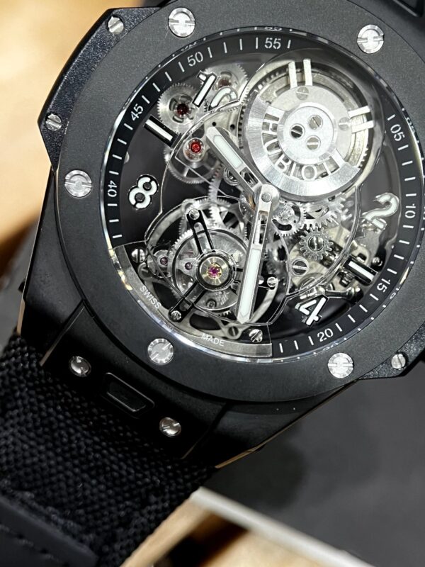 Đồng Hồ Hublot Big Bang Tourbilon Black Magic Super Fake