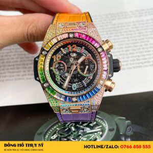 Đồng Hồ Hublot Replica Big Bang Unico Rainbow King Gold