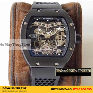 Đồng hồ nam Richard Mille cơ lộ máy Super Fake 1:1 RM0001 Tourbillon