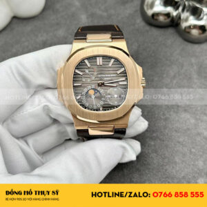 Đồng hồ patek nautilus 5712r rose gold máy mỏng 8,6mm chuẩn auth