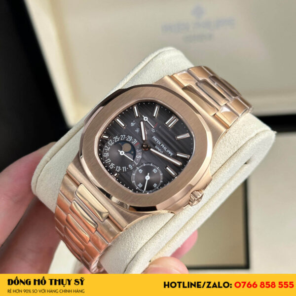 Đồng hồ Patek Philippe Nautilus 5712 rose gold ppf factory fake