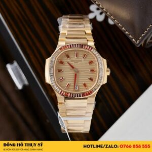 Đồng hồ Patek Philippe Nautilus 7118/1300R bọc vàng thật replica