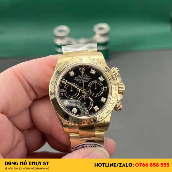 Đồng Hồ Rolex Siêu Cấp Daytona 116508 Mặt Số Đen