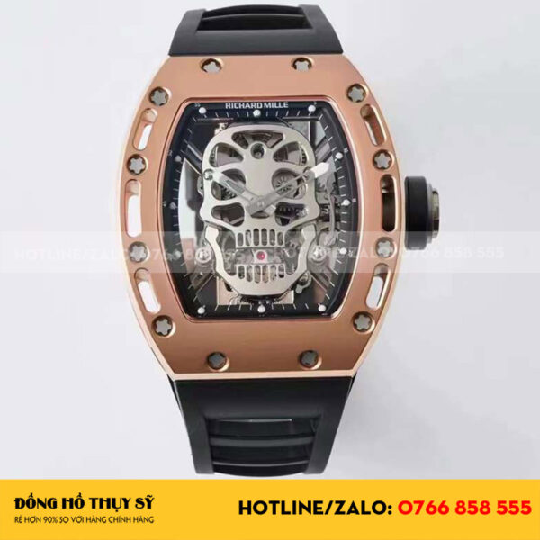 Richard mille rm052 skull tourbillon rose gold