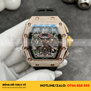 Richard mille RM11-03 chế tác vàng đúc kim cương thiên nhiên