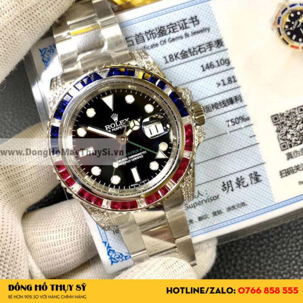 Rolex chế tác vàng khối 18k kim cương thiên nhiên