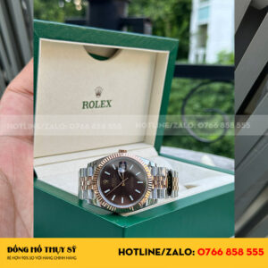 Rolex Datejust Rep 1 1 126331 Mặt Chocolate Cọc Số Dạng Quang Clean